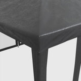 Party Tent with 10 Mesh Sidewalls Anthracite 6x4 m HDPE 4010069