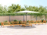 Pallet Sofa Set Natural Wood Solid Acacia wood Large Modular 3209441