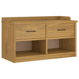 Hallway Bench SANDNES 87x40x50 cm Solid Wood Pine 4010461