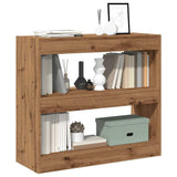 ZNTS Book Cabinet/Room Divider Artisan Oak 80x30x72 cm 856815