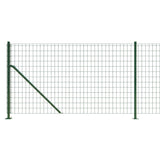 Wire Mesh Fence with Flange Green 1x10 m 154145