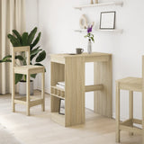Bar Table with Racks Sonoma Oak 90x47.5x103.5 cm Engineered Wood 854339