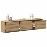 TV Cabinet with LED with Drawer Artisian Oak 165 x 34 x 40 cm 3418720
