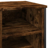 Shoe Cabinet Smoked Oak 90x38x61.5 cm Engineered Wood 848646