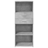 Highboard Concrete Grey 50x42.5x124 cm Engineered Wood 846176