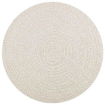 ZNTS Rug ZIZUR Cream Ø 120 cm Jute Look Indoor and Outdoor 4010385