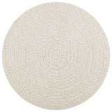 ZNTS Rug ZIZUR Cream Ø 120 cm Jute Look Indoor and Outdoor 4010385