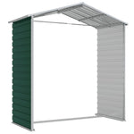 Garden Shed Green 191x130x198 cm Galvanised Steel 3188231