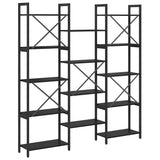 Bookshelf Black Oak 156 x 25 x 167 cm Engineered Wood 868341
