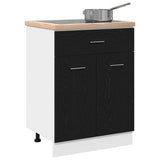 Hanging Cabinet Black Oak 60 x 46 x 81.5 cm Engineered Wood 863267