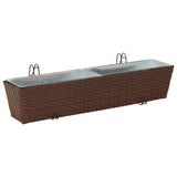Railing 2 pcs 80 x 17 x 17 cm Metal 42026969