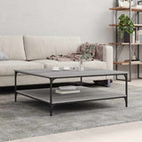 Coffee Table Grey Sonoma 100x100x40 cm Engineered Wood 832846