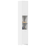 Bathroom Cabinet White 30x30x183.5 cm Engineered Wood 802597