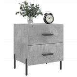 Bedside Cabinets 2 pcs Concrete Grey 40x35x47.5 cm Engineered Wood 827333
