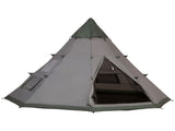 6 Men Tipi Tent with Carry Bag - Grey T3398P348696