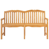 Handcarved Rose Bench 150 x 60.5 x 95 cm Solid Teak Wood 42030021
