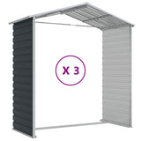 Garden Shed Anthracite Galvanised Steel Large Garden Shed 3188255