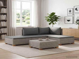 4 pcs Rattan Lounge Set with Cushions GENDT Natural Rattan 3429845