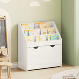 Kids Bookshelf with Drawer High Gloss White 60 x 29.5 x 69 cm 892393