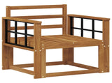 Outdoor Sofa Solid Acacia Wood Natural 3436241
