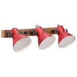Wall Lamp 25 W Distressed Red 65x25 cm E27 371822