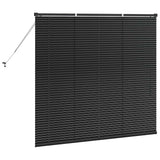 Venetian Blinds Height Adjustable Black 130 x 145 cm Aluminium 42006131