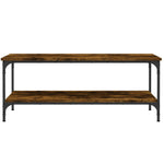 ZNTS Coffee Table Smoked Oak 100x55x40 cm Engineered Wood 832835