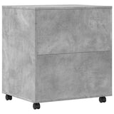 Printer Stand with Wheels Concrete Grey 60x50x67 cm 840628
