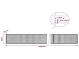 Gabion with 3.5 mm Wire and 5x2.5 cm Mesh 1200x20x50 cm 3461658