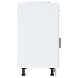 Kitchen Base Cabinet Porto High Gloss White Engineered Wood 853959