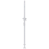 Garden Gate 85 x 174 cm Stainless Steel Silver Lockable 3402585