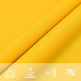 Sunshade Sail Oxford Fabric Square 4.5x4.5 m Yellow 135580