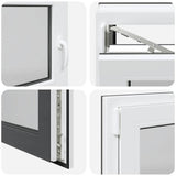Basement Window "RISOR" 100x70 cm Tilt&Turn DIN Left Anthracite 4108411