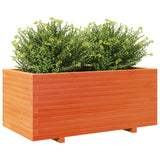 Garden Planter Wax Brown 110x60x49.5 cm Solid Wood Pine 3282571