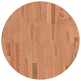 Table Top 60x2.5 cm Round Solid Wood Beech 355937
