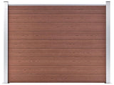 Garden Fence WPC 1564x186 cm Brown 3053214
