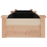 Garden Raised Bed with Liner 240x45x25 cm Solid Wood Fir 364295