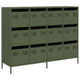 Sideboard Olive Green 135x39x103.5 cm Cold-rolled Steel 3307177