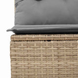 Garden Bench Beige Poly Rattan 3394470