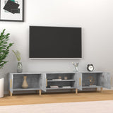 TV Cabinet Concrete Grey 180x31.5x40 cm Engineered Wood 816260