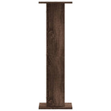 Speaker Stands 2 pcs Brown Oak 30x30x95 cm Engineered Wood 852678