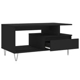 Coffee Table Black 90x49x45 cm Engineered Wood 831021