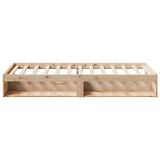 ZNTS Day Bed without Mattress 75x190 cm Solid Wood Pine 859250