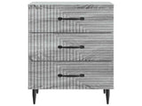 Bedside Cabinet Grey Sonoma 43 x 41 x 66.5 cm Engineered Wood 894791