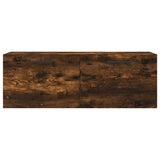 Wall Cabinet Smoked Oak 100x36.5x35 cm Engineered Wood 830161