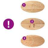 Table Top 80x40x2 cm Solid Wood Oak Oval 4009037