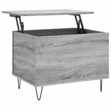 Coffee Table Grey Sonoma 60x44.5x45 cm Engineered Wood 830954