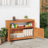Garden Console Table 110x35x75 cm Solid Wood Acacia 319697