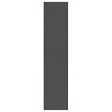 Bathroom Mirror Cabinet 60x15x75 cm MDF Shining Grey 331526