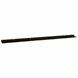 Screw-on Door Brush Seals 12 pcs Brown 100 cm Aluminium Alloy 42019459